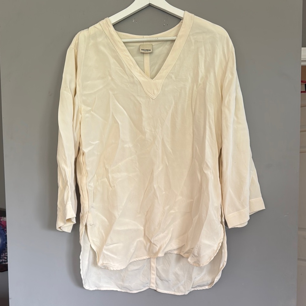 Baldwin Tunic Long Sleeve V-Neck Size Medium